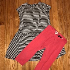 Super cute long kids striped shirt